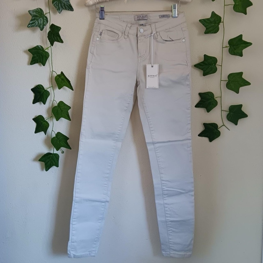 Judy Blue Light Gray Skinny Jeans